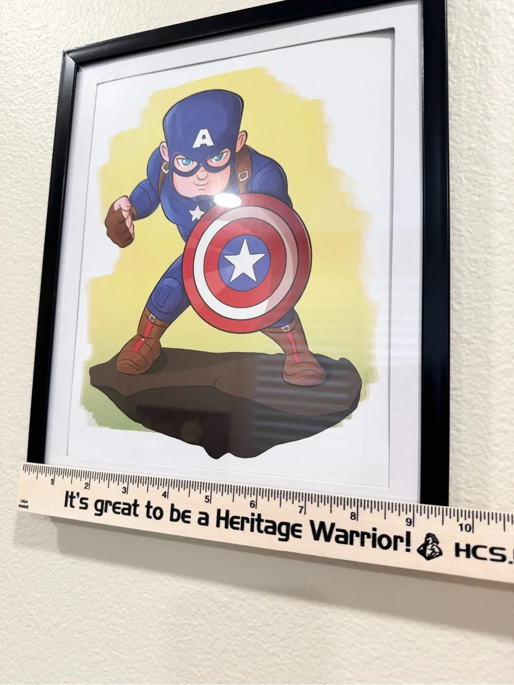 Marvel Superhero Kids Wall Art Se - Spider-Man, Captain America, Hulk, Iron Man.